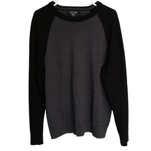 Banana Republic Italian Spun Merino Wool Yarn Raglan Crew Neck Sweater Men's L